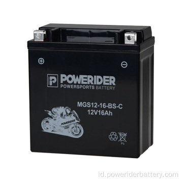 12V 16Ah YTX16-BS Harley Series Baterai Sepeda Motor